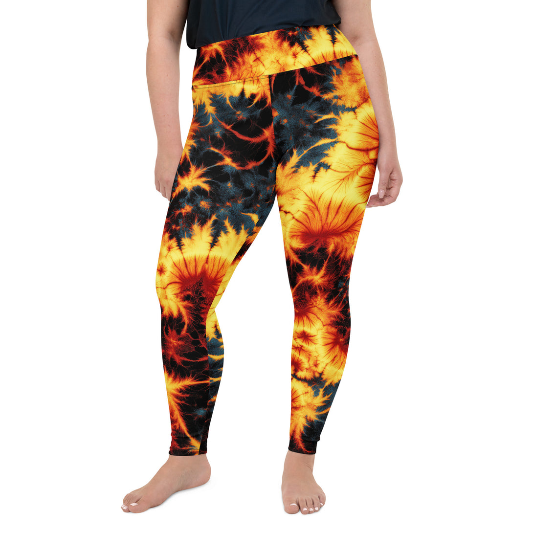 Inferno Burst Plus Size Leggings