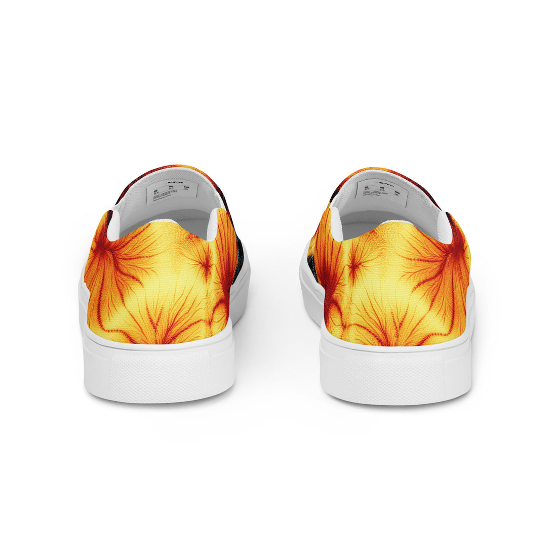 Inferno Burst Slip-On Canvas Shoes