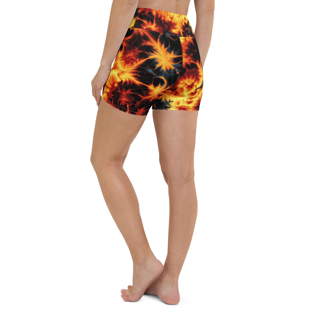 Inferno Burst Yoga Shorts