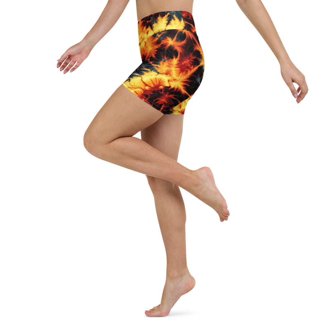 Inferno Burst Yoga Shorts