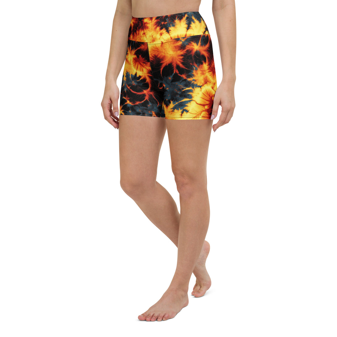 Inferno Burst Yoga Shorts