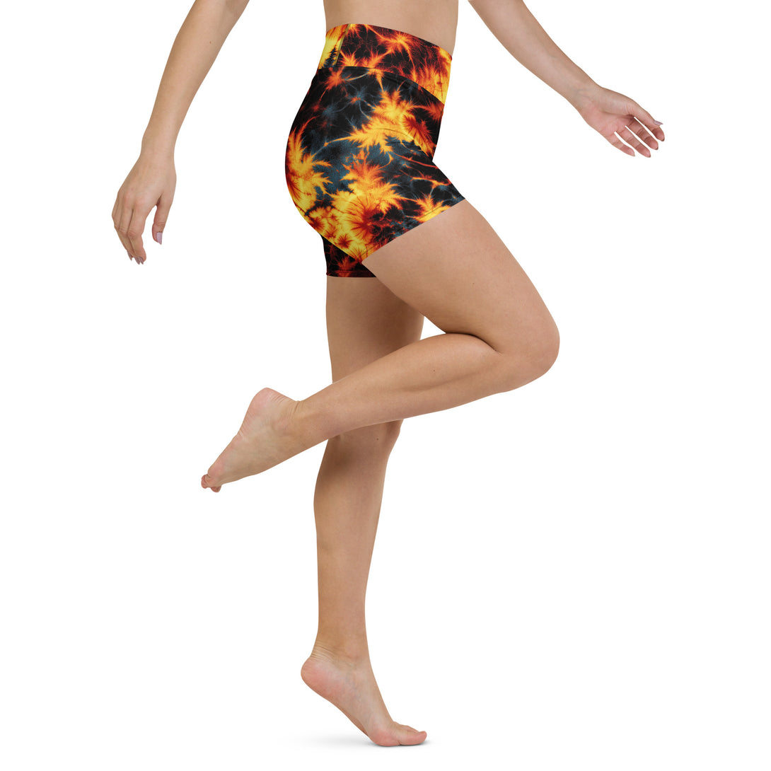 Inferno Burst Yoga Shorts