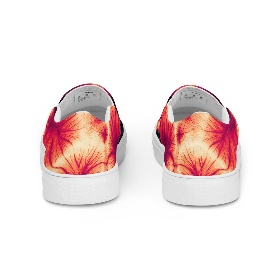 Inferno Burst Slip-On Canvas Shoes