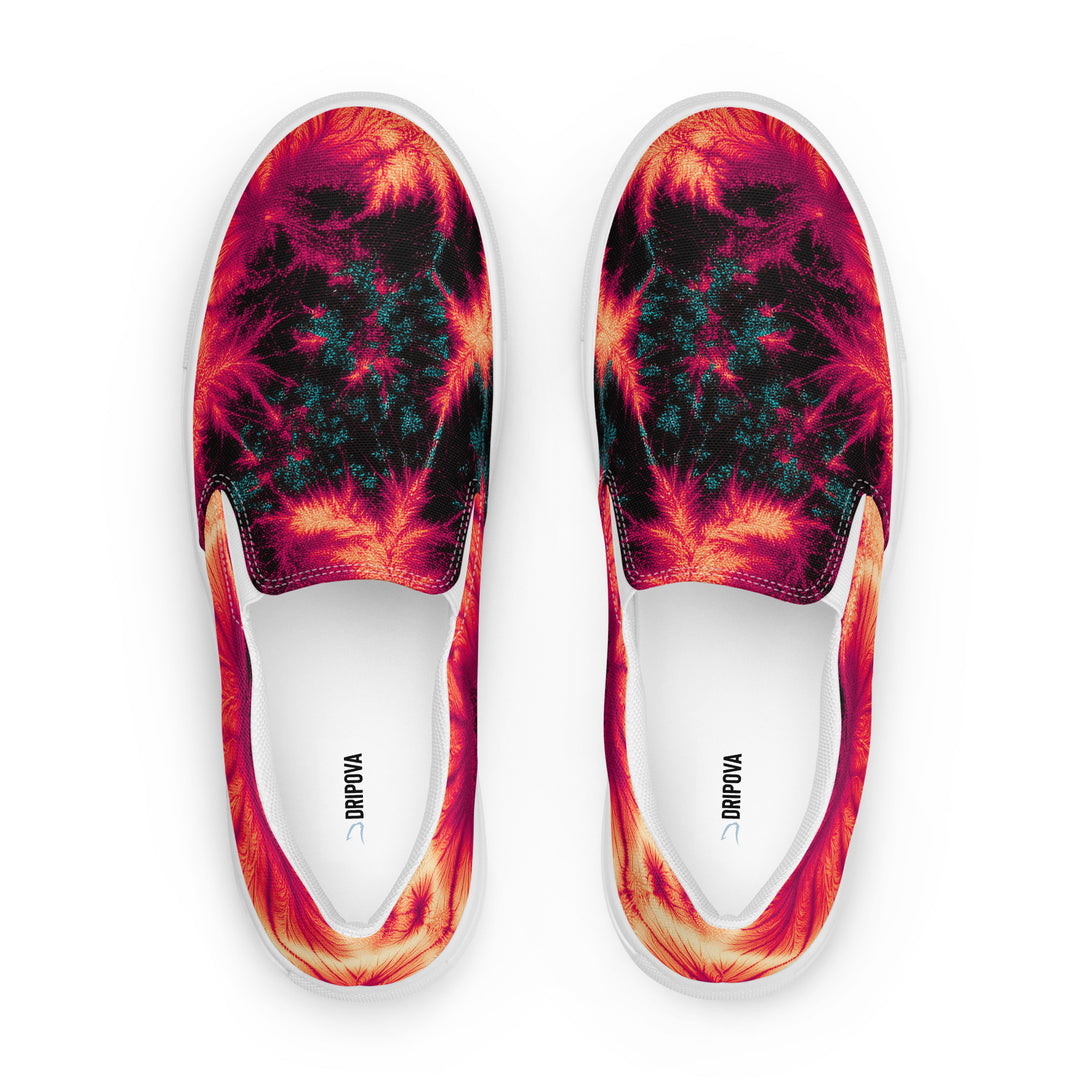 Inferno Burst Slip-On Canvas Shoes