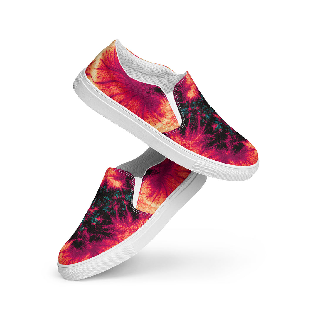Inferno Burst Slip-On Canvas Shoes