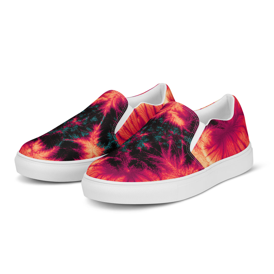 Inferno Burst Slip-On Canvas Shoes