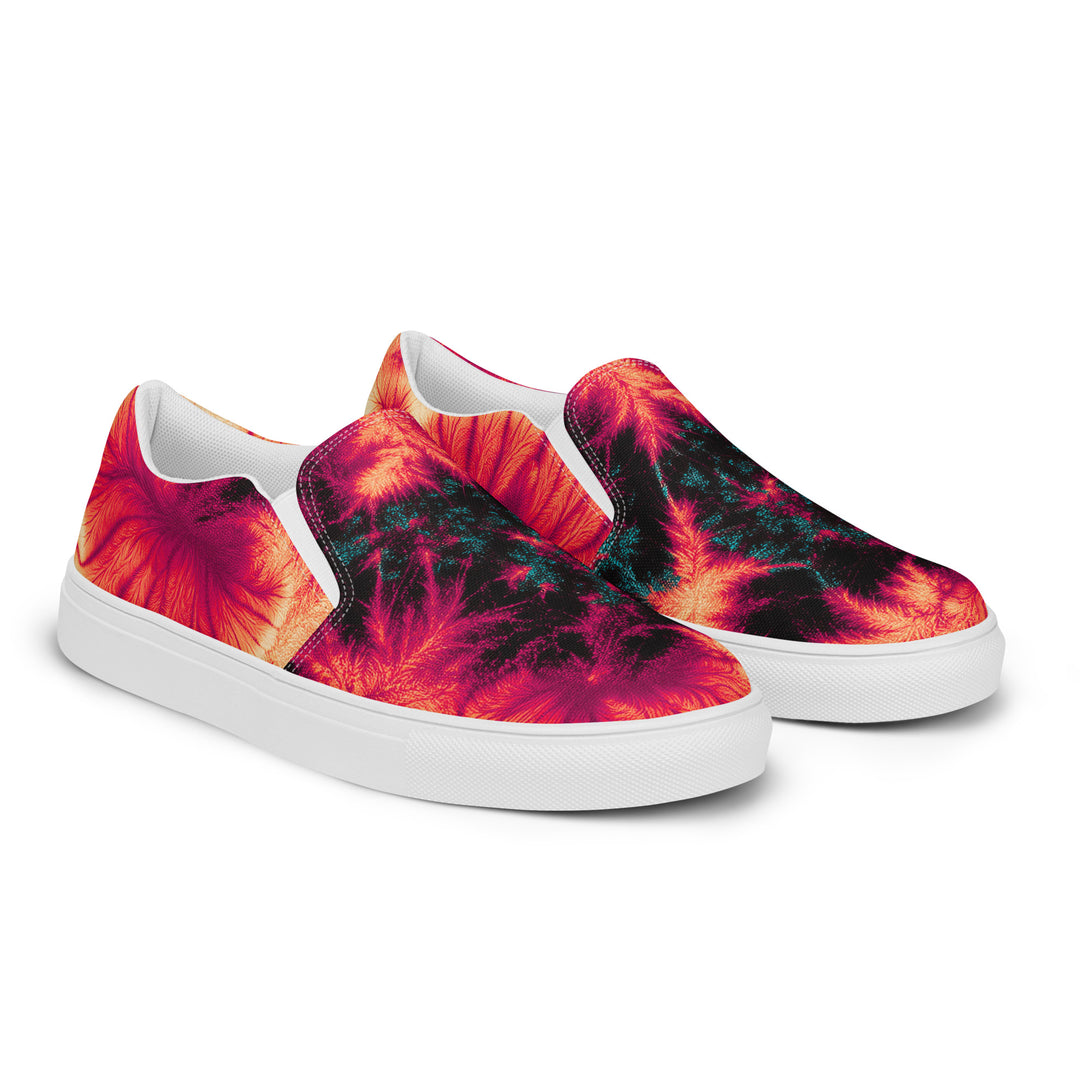 Inferno Burst Slip-On Canvas Shoes