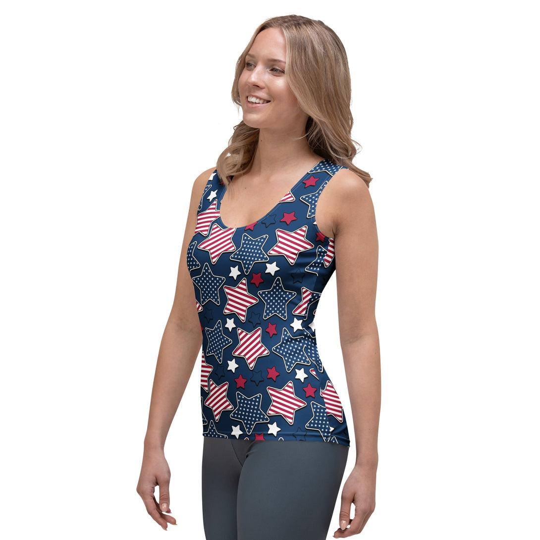 Liberty Stars Print Tank Top