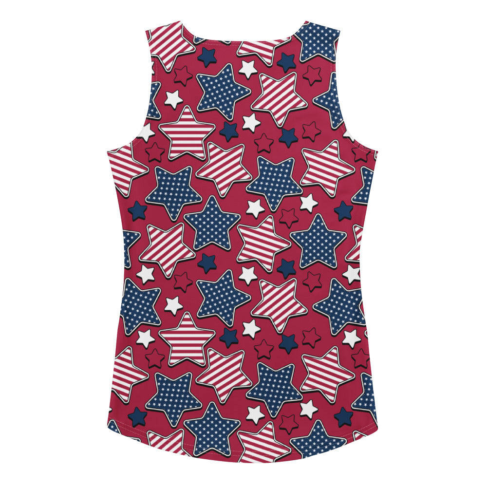Liberty Stars Print Tank Top