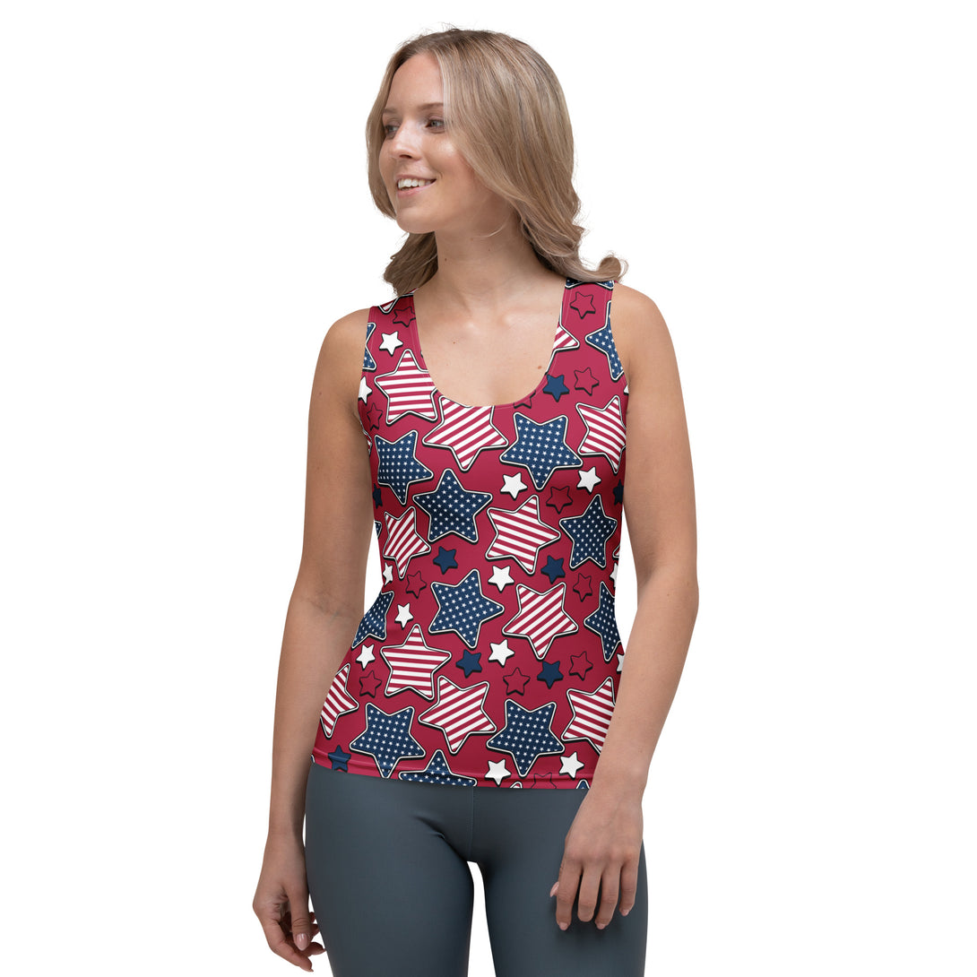 Liberty Stars Print Tank Top
