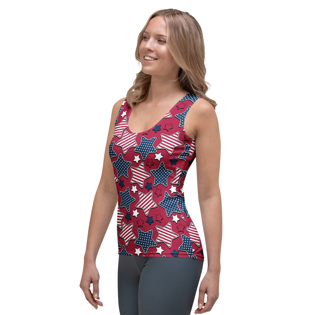 Liberty Stars Print Tank Top