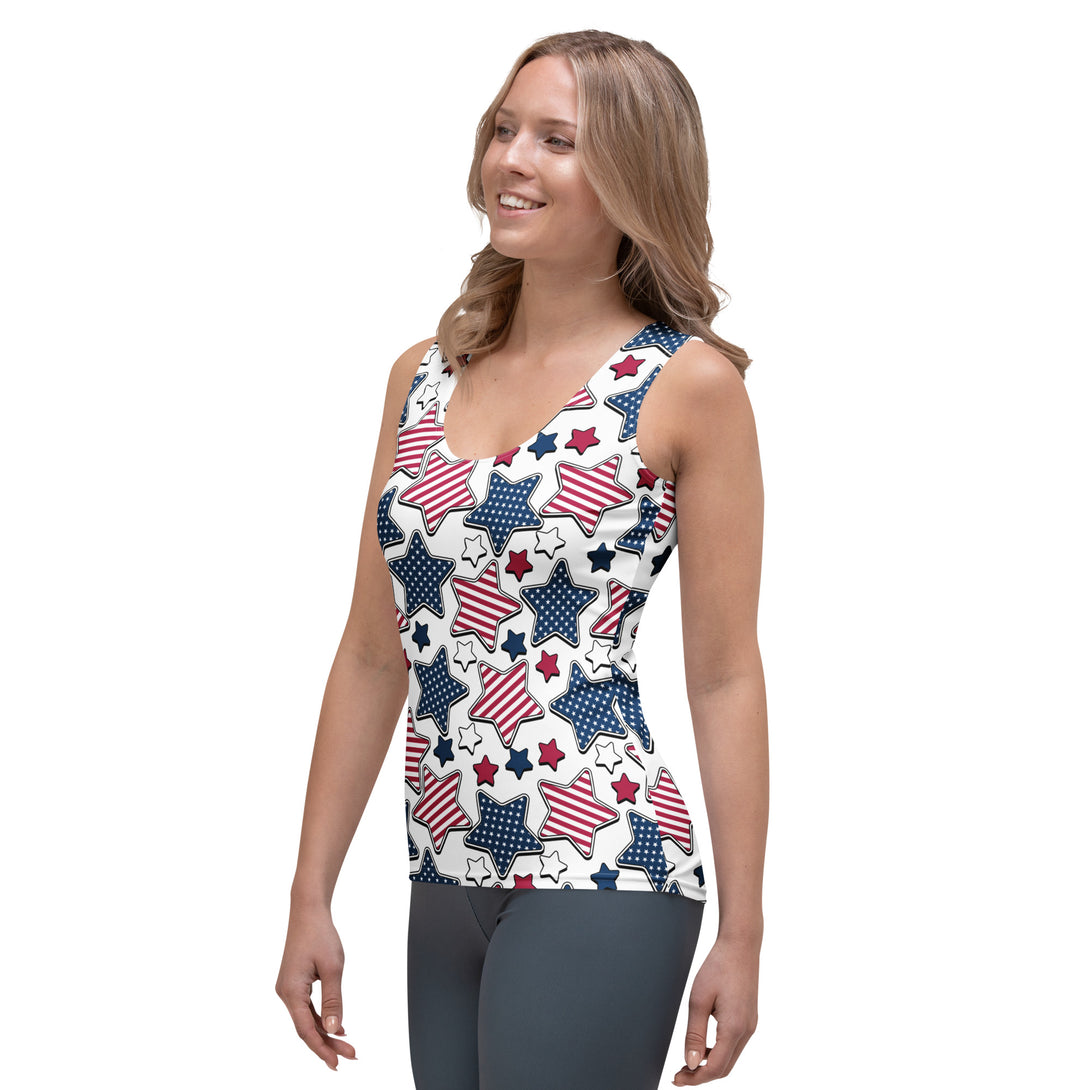 Liberty Stars Print Tank Top