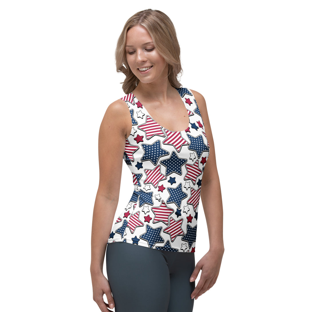 Liberty Stars Print Tank Top
