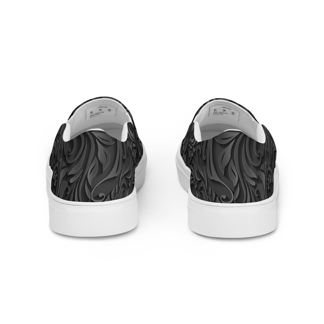 Midnight Baroque Slip-On Canvas Shoes