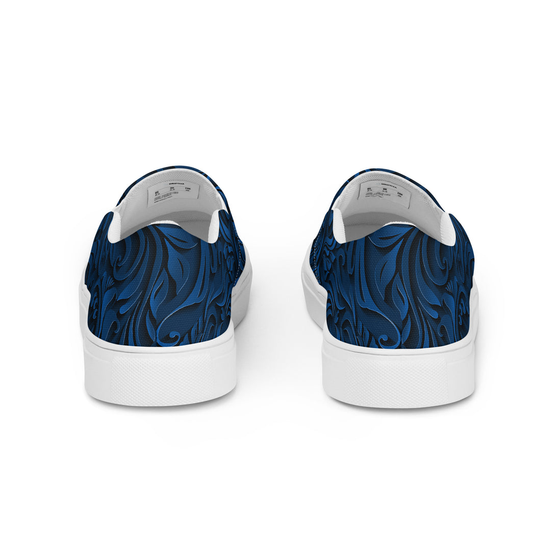 Midnight Baroque Slip-On Canvas Shoes