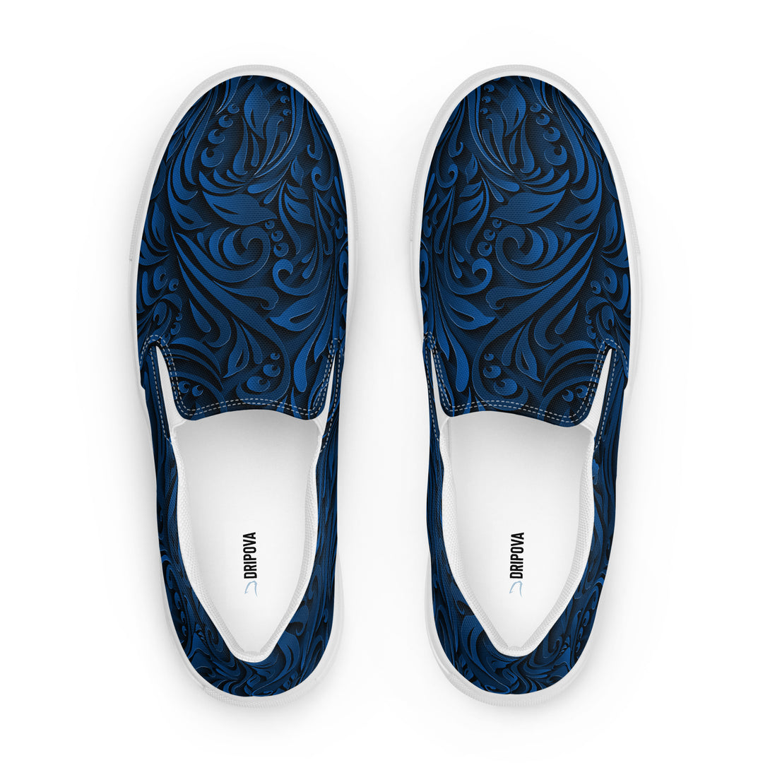 Midnight Baroque Slip-On Canvas Shoes