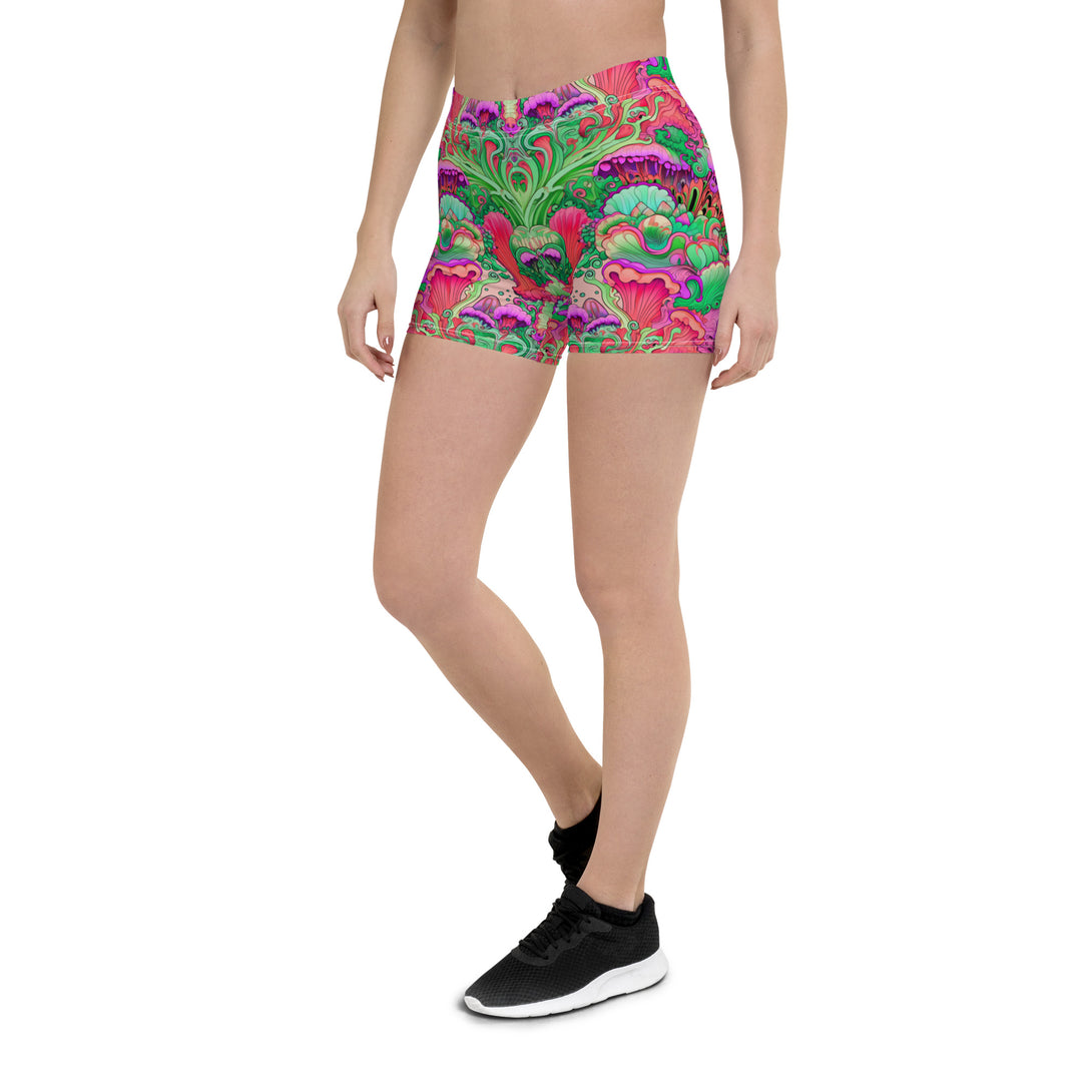 Mushroom Bloom Psychedelic Shorts