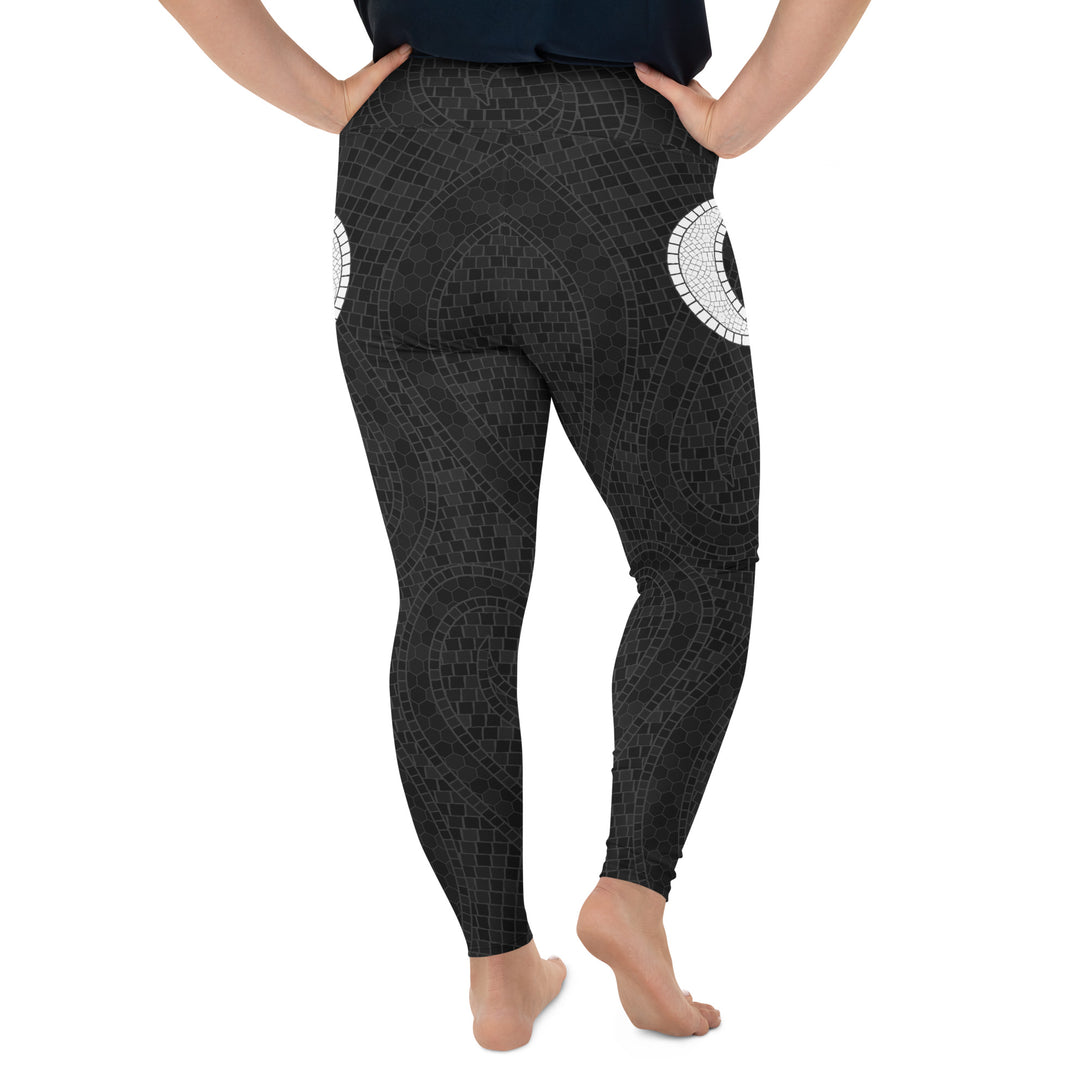 Mystic Moon Mosaic Flow Plus Size Leggings