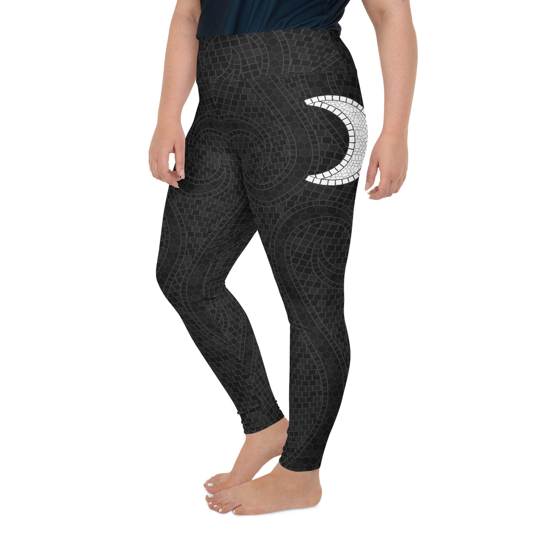 Mystic Moon Mosaic Flow Plus Size Leggings