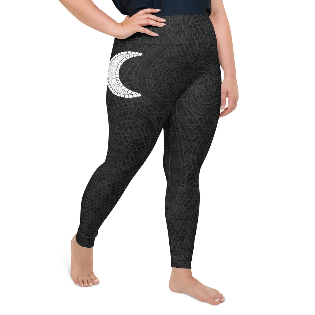 Mystic Moon Mosaic Flow Plus Size Leggings