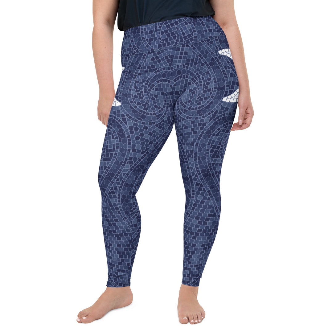 Mystic Moon Mosaic Flow Plus Size Leggings