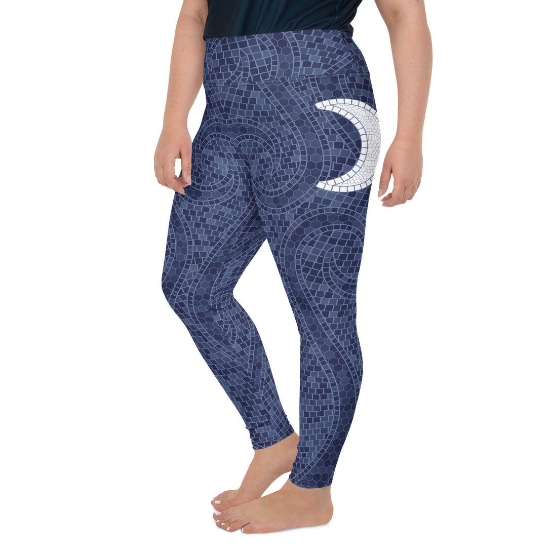 Mystic Moon Mosaic Flow Plus Size Leggings