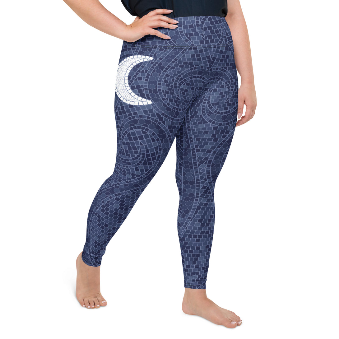 Mystic Moon Mosaic Flow Plus Size Leggings