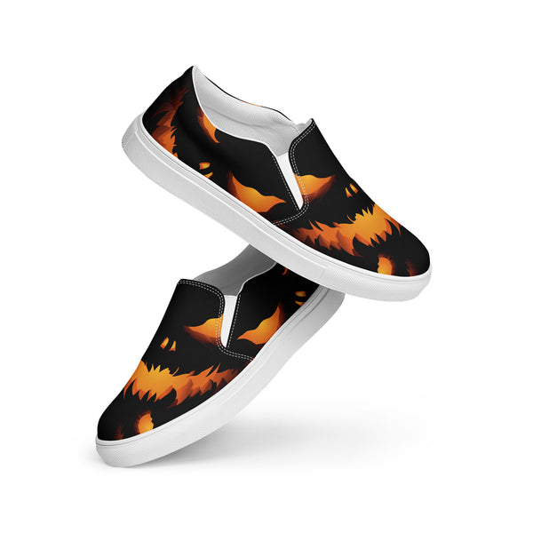 Night of Pumpkins Slip-On Canvas Shoes