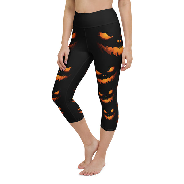 Night of Pumpkins Yoga Capris