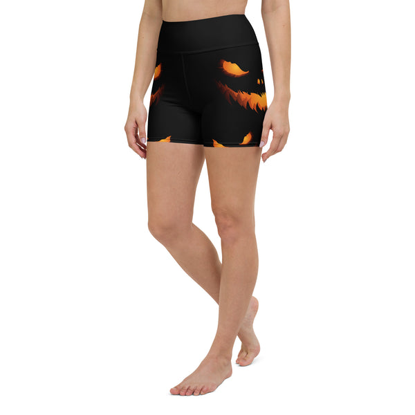 Night of Pumpkins Yoga Shorts