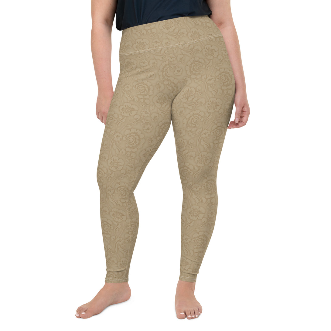 Ornate Rococo Patterned Plus Size Leggings