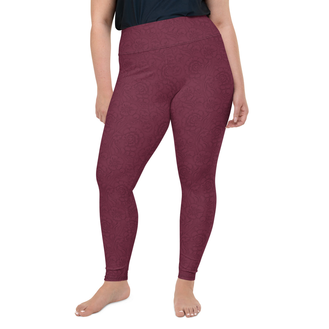 Ornate Rococo Patterned Plus Size Leggings