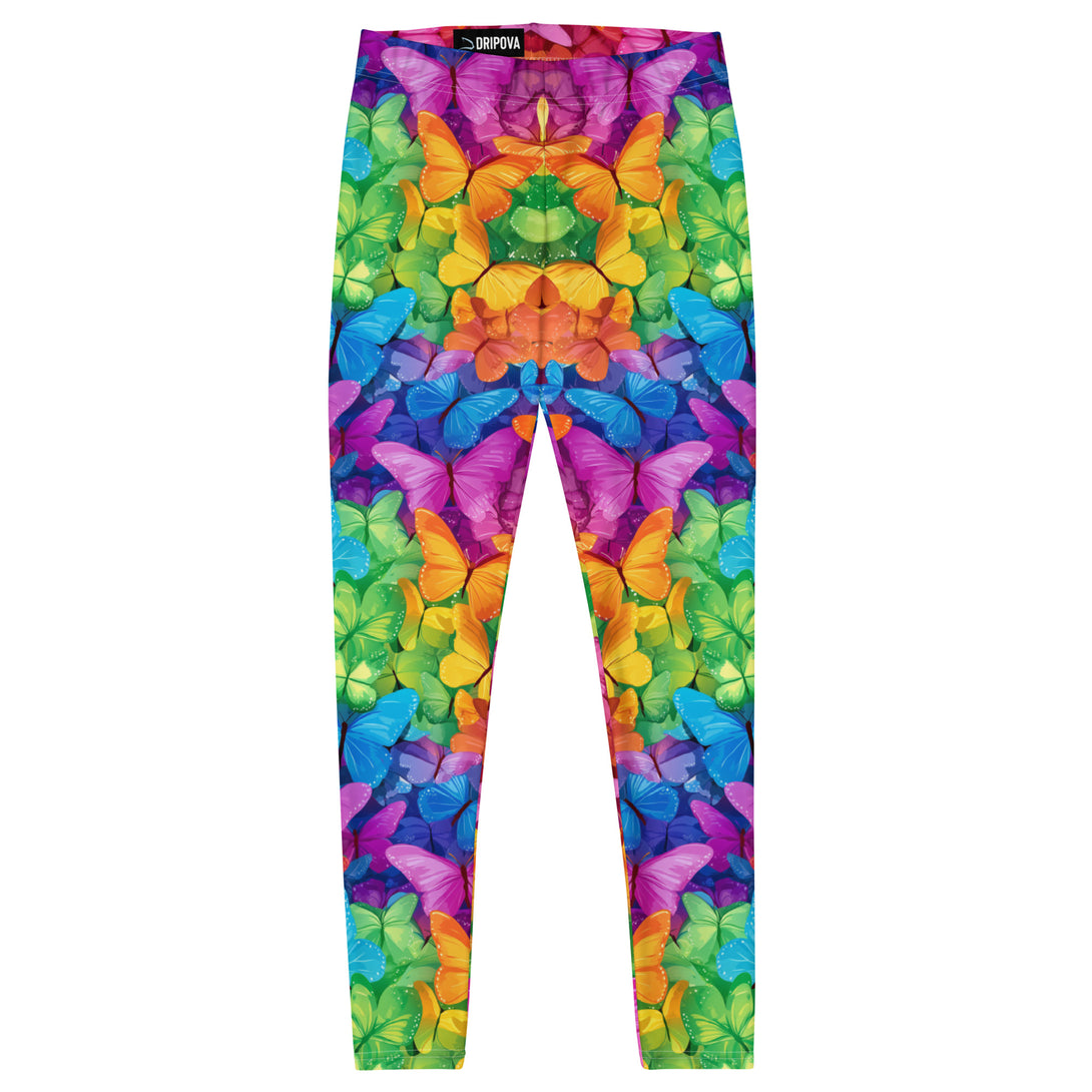 Radiant Flutter Butterfly Leggings in Multicolor by Dripova