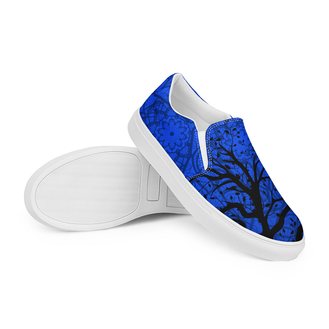 Rooted Soul Mandala Tree Slip-On Canvas Shoes