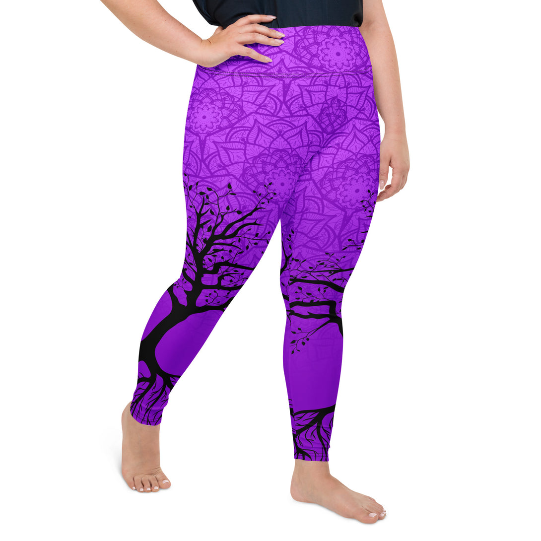 Rooted Soul Mandala Tree Plus Size Leggings