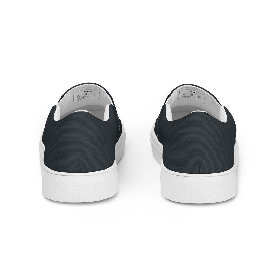 Smokin Charcoal Slate Slip-On Canvas Shoes