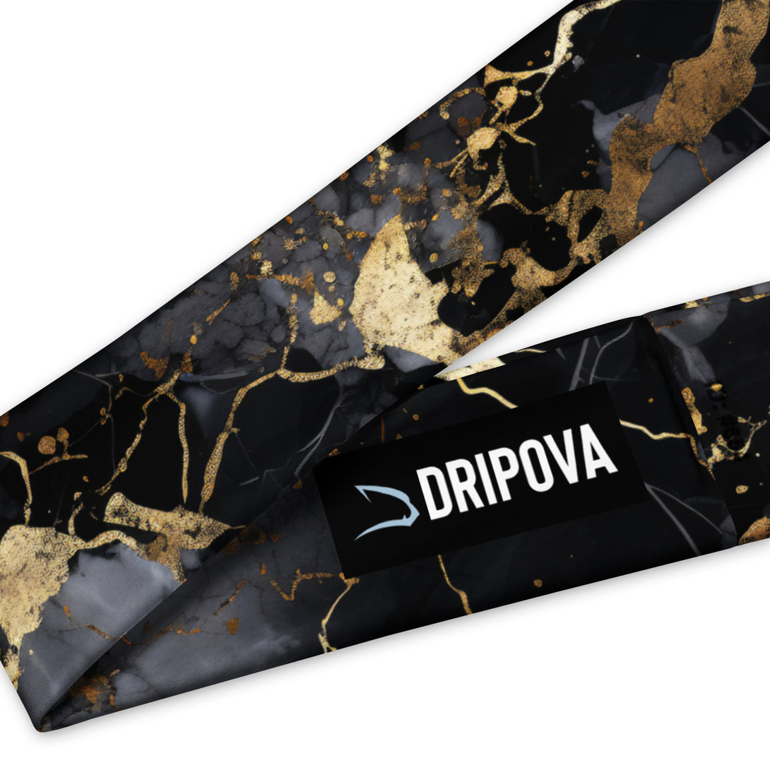 Strike Gold Marble Headband in color by Dripova
