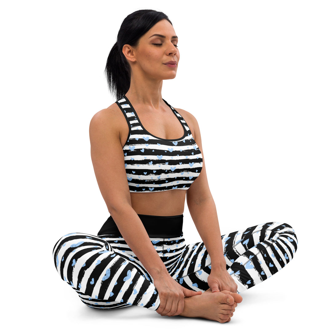 Striped Romance Sports Bra