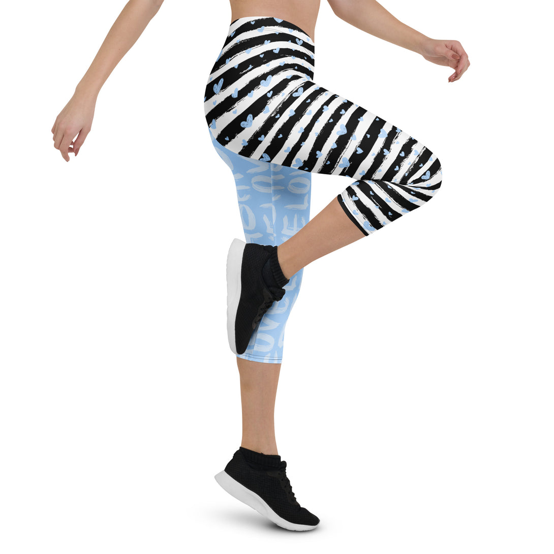 Striped Sweetheart Romance Capris