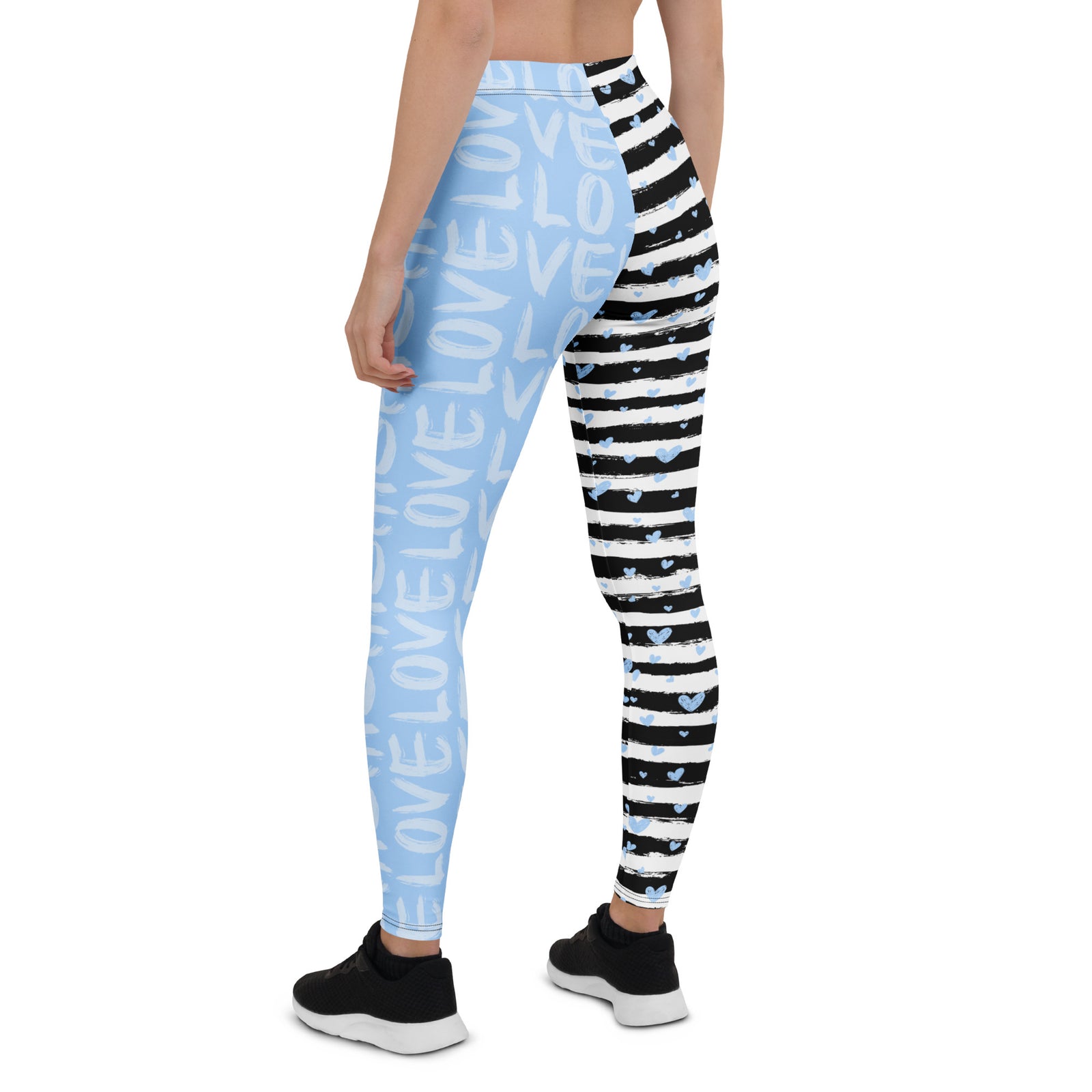 Striped Sweetheart Romance Leggings