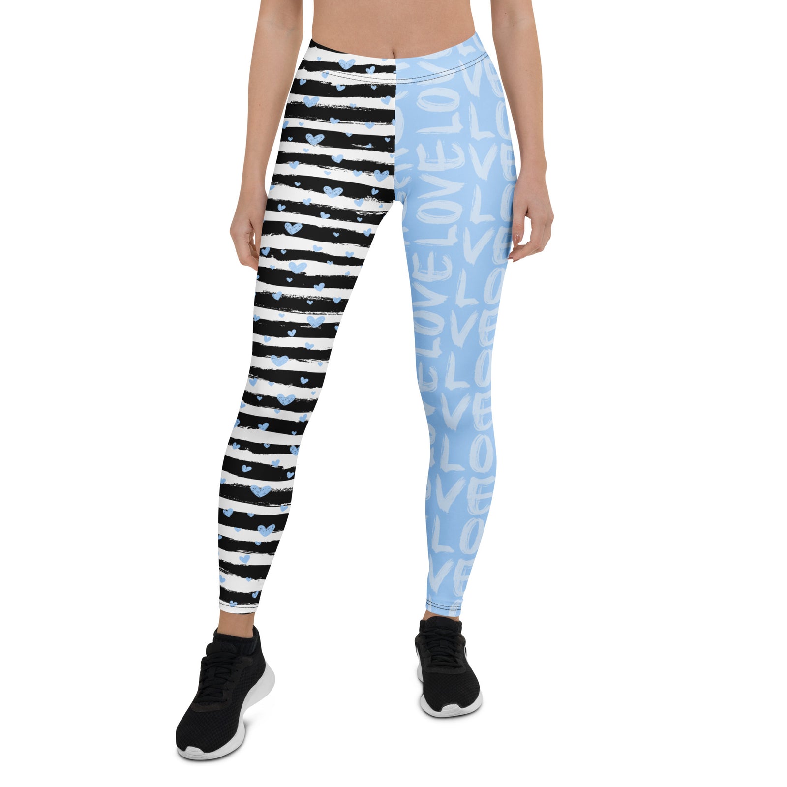 Striped Sweetheart Romance Leggings