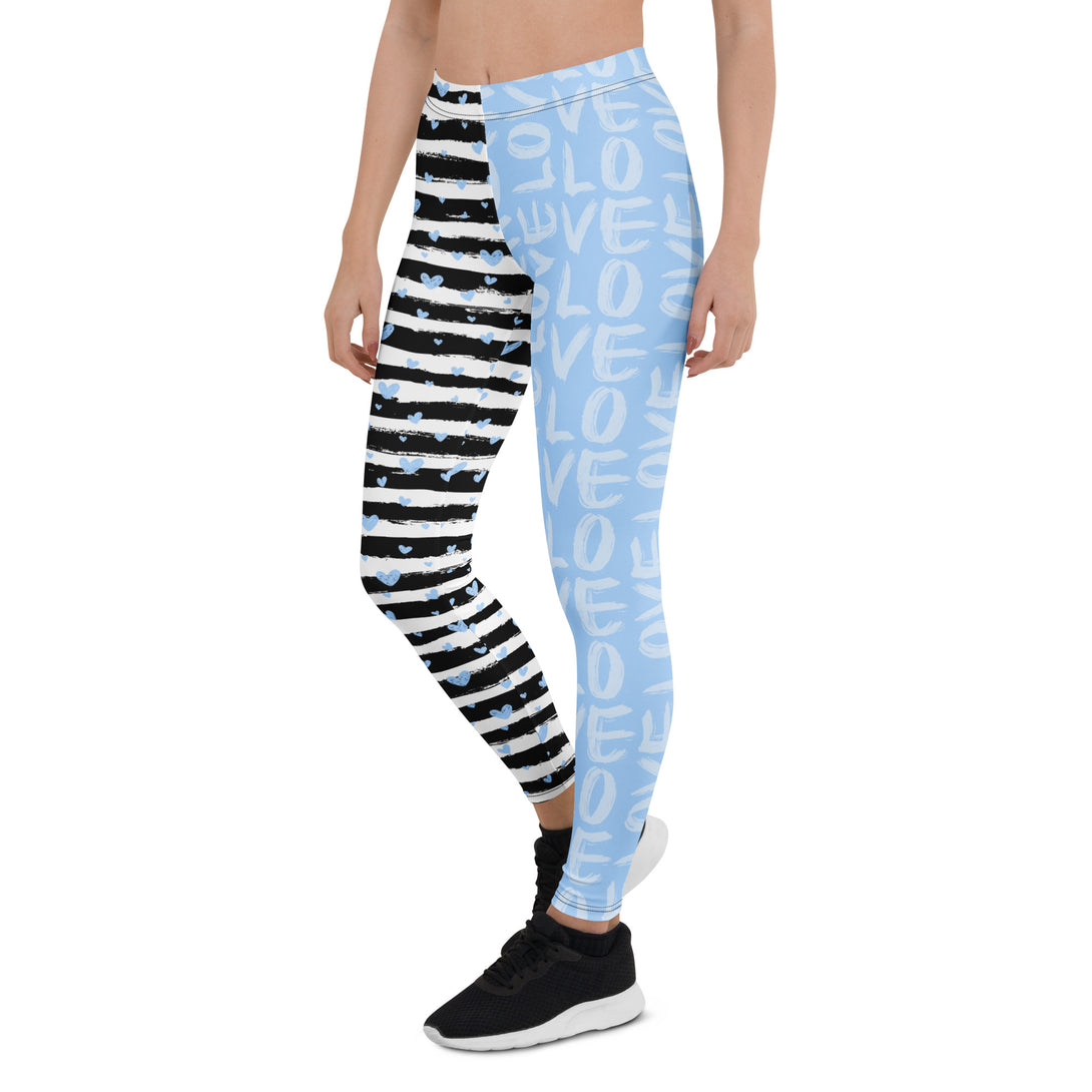 Striped Sweetheart Romance Leggings