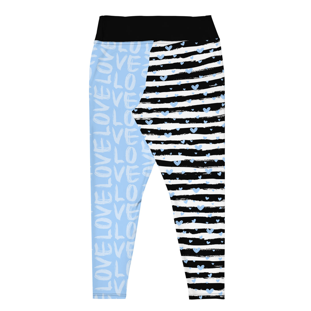 Striped Sweetheart Romance Plus Size Leggings