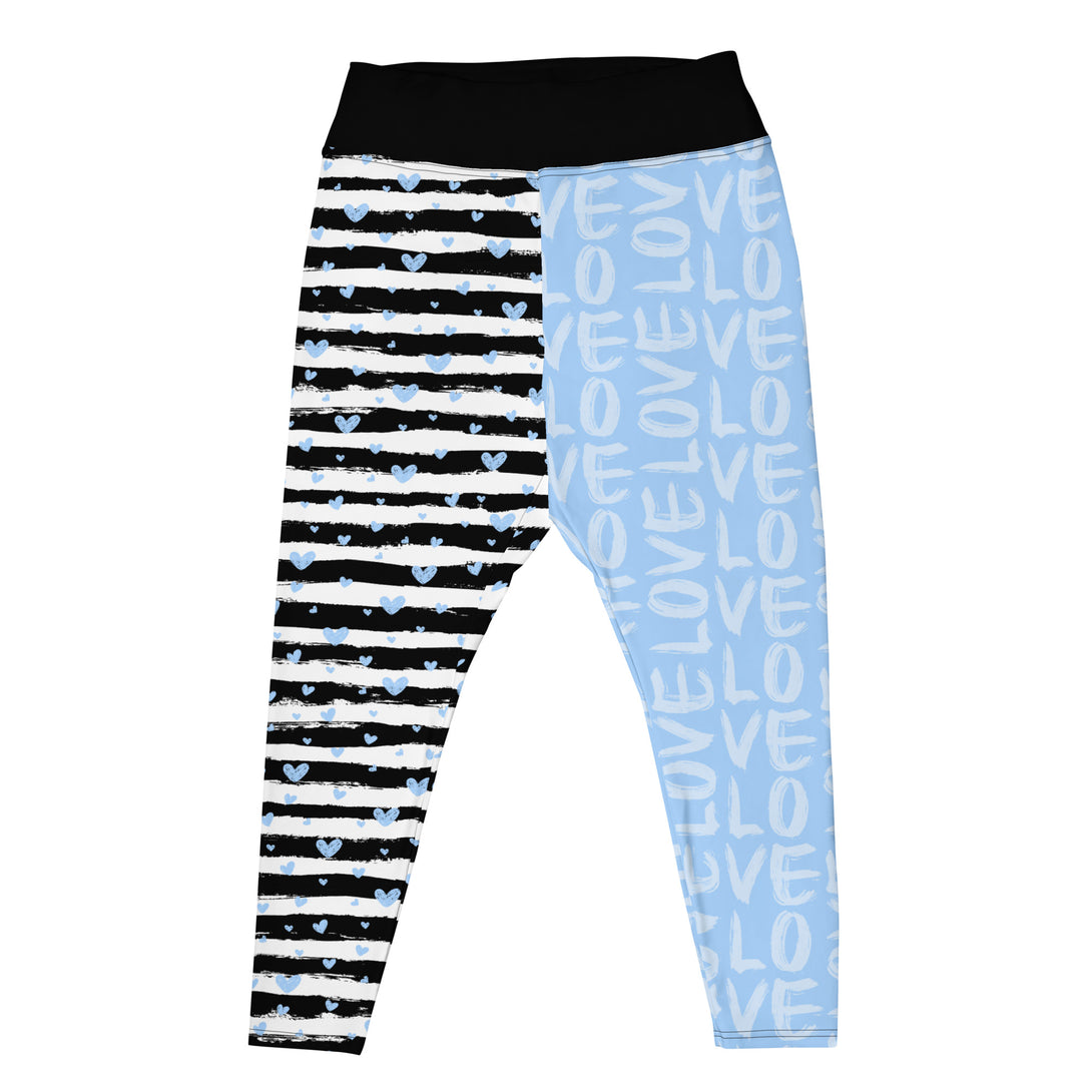 Striped Sweetheart Romance Plus Size Leggings