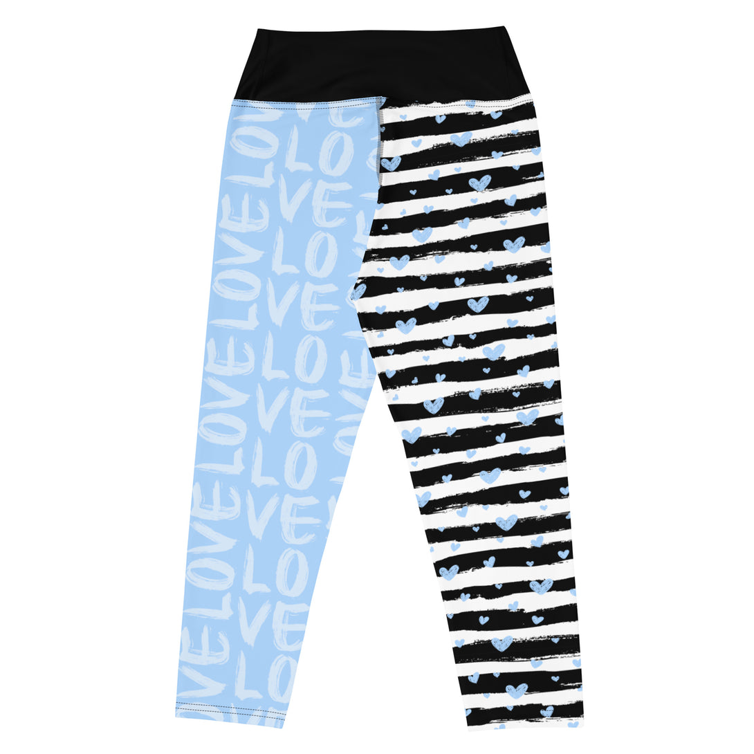 Striped Sweetheart Romance Yoga Capris