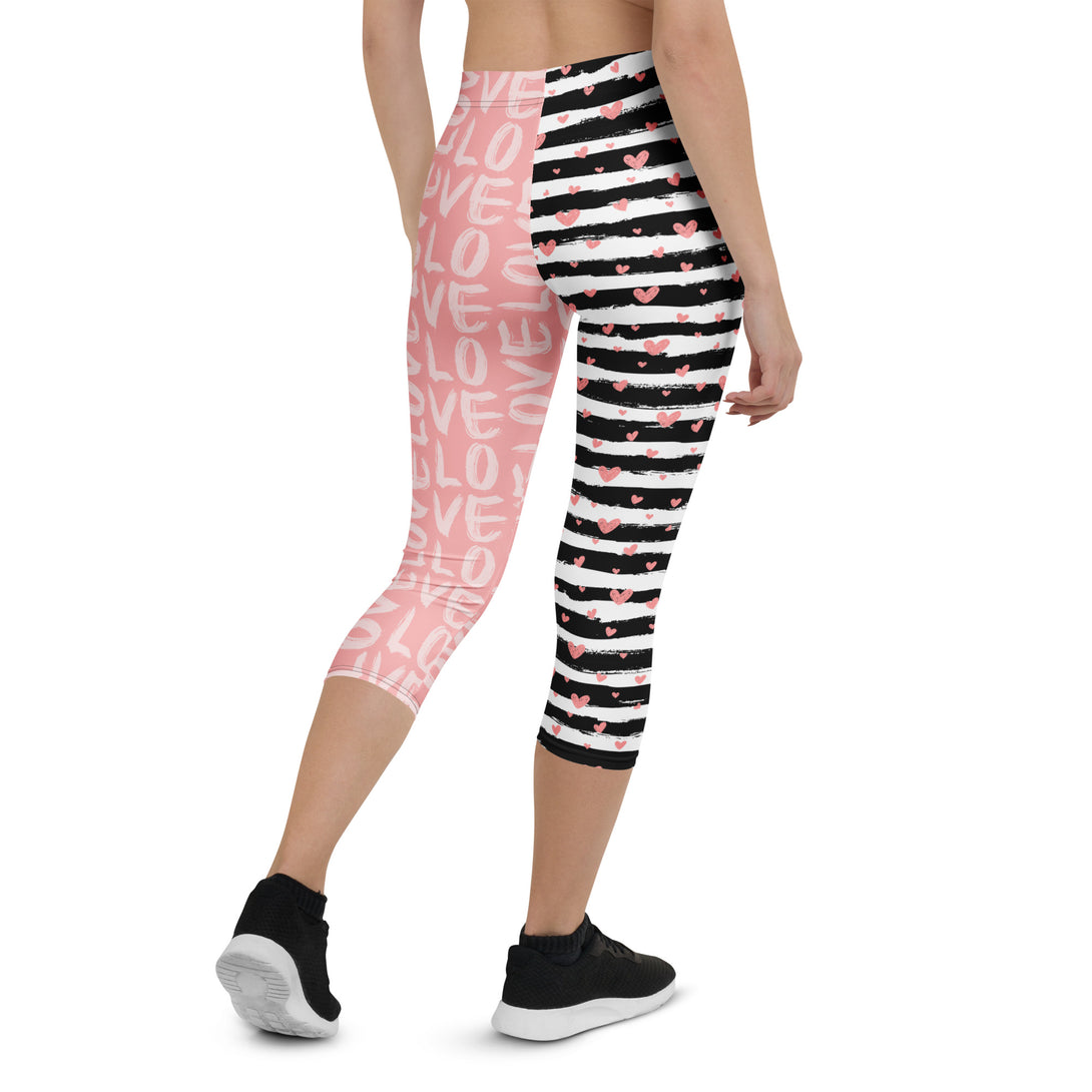 Striped Sweetheart Romance Capris