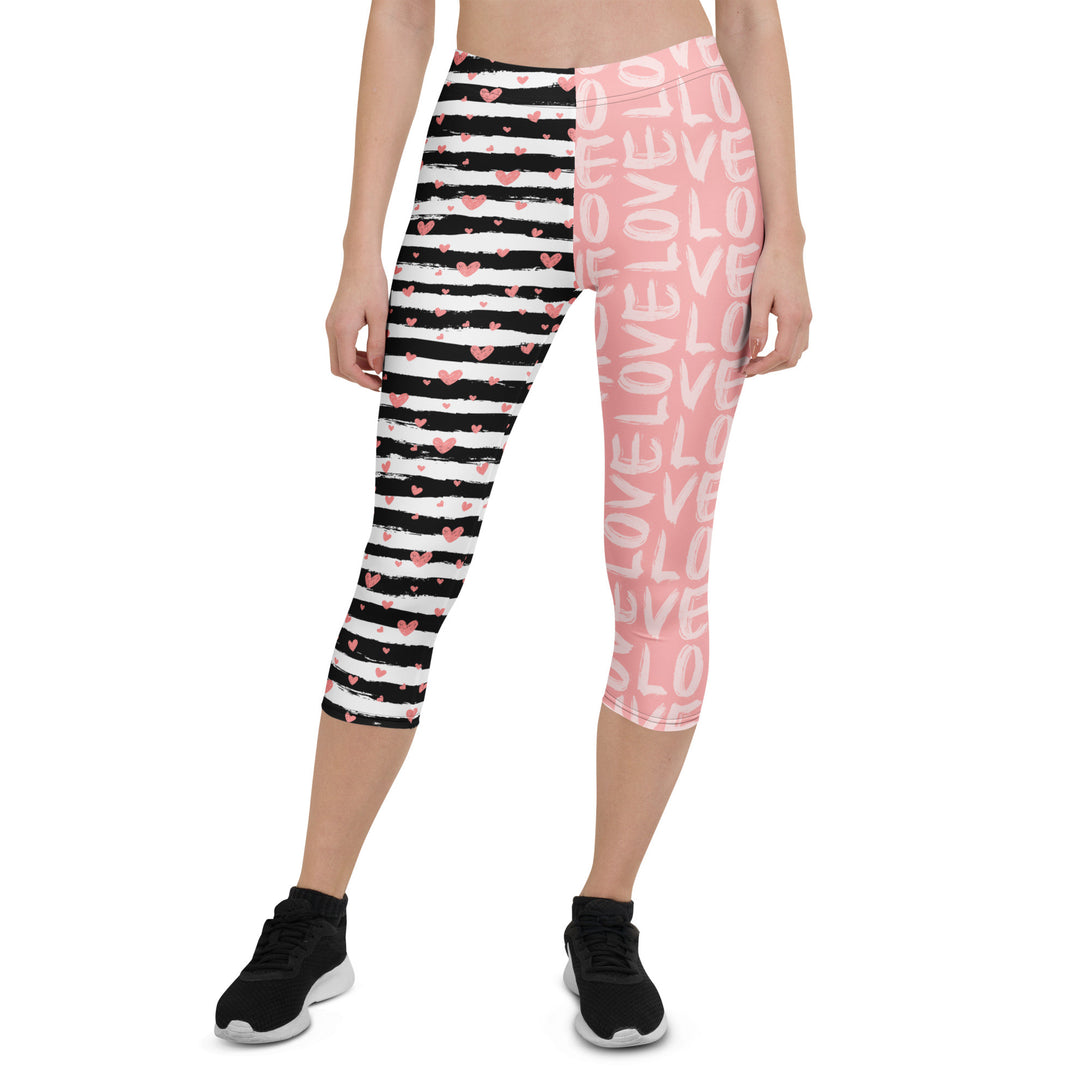 Striped Sweetheart Romance Capris