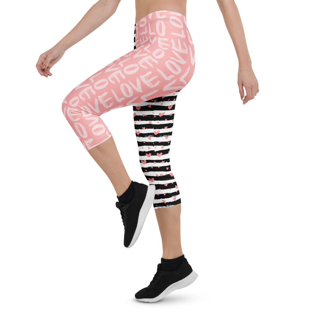 Striped Sweetheart Romance Capris
