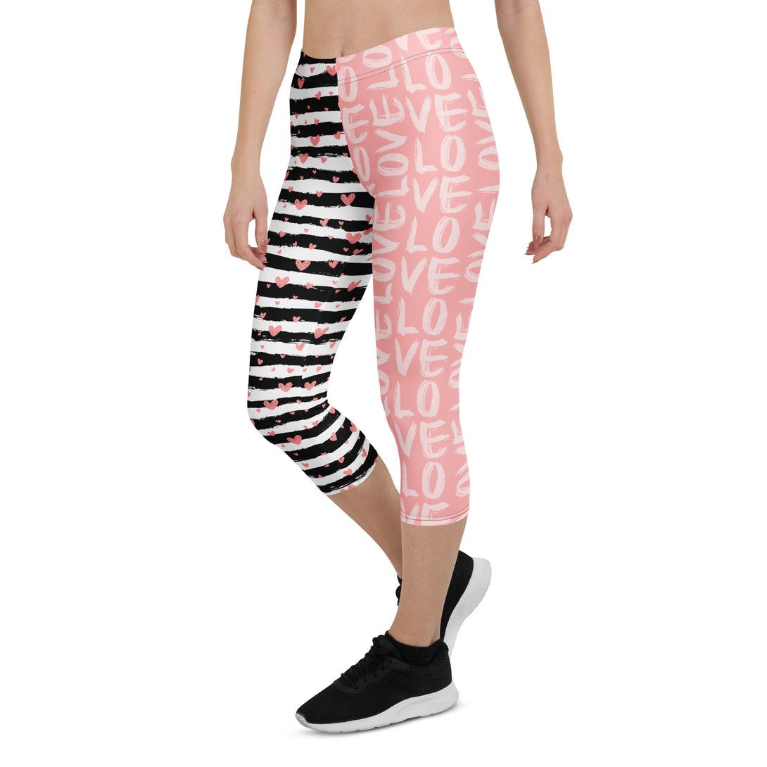 Striped Sweetheart Romance Capris