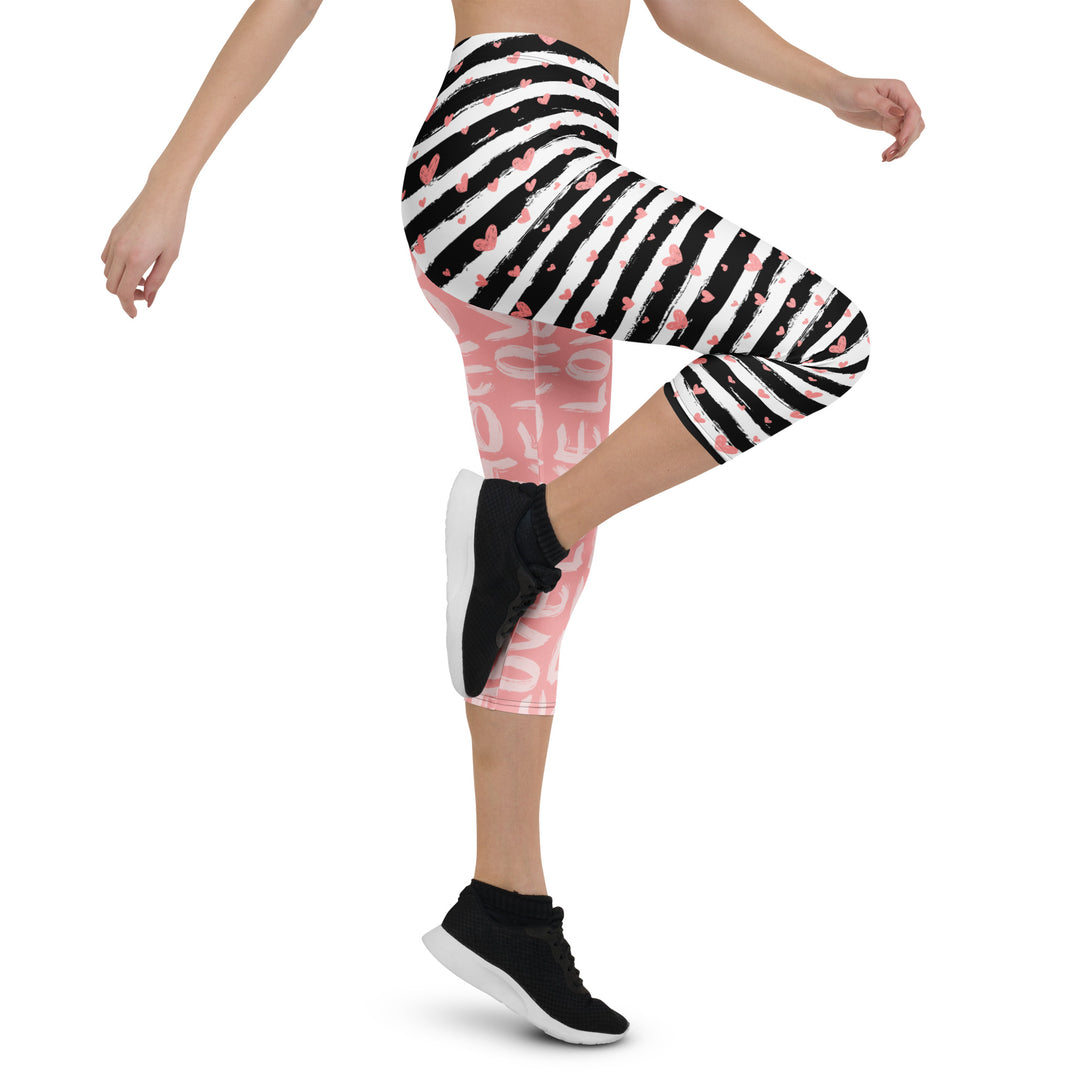 Striped Sweetheart Romance Capris